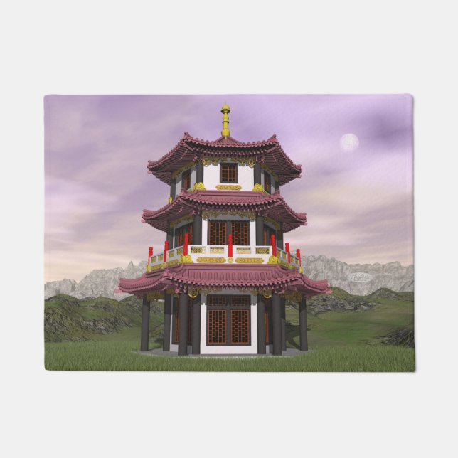 Pagoda - 3D render Doormat (Front)