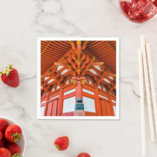 Pagoda bottom up perspective, Miyajima Napkin