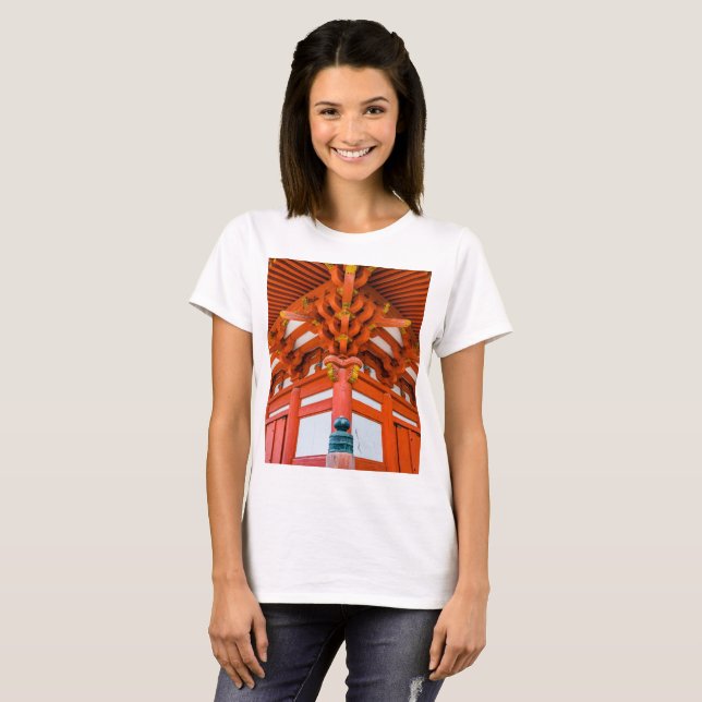 Pagoda bottom up perspective, Miyajima T-Shirt (Front Full)