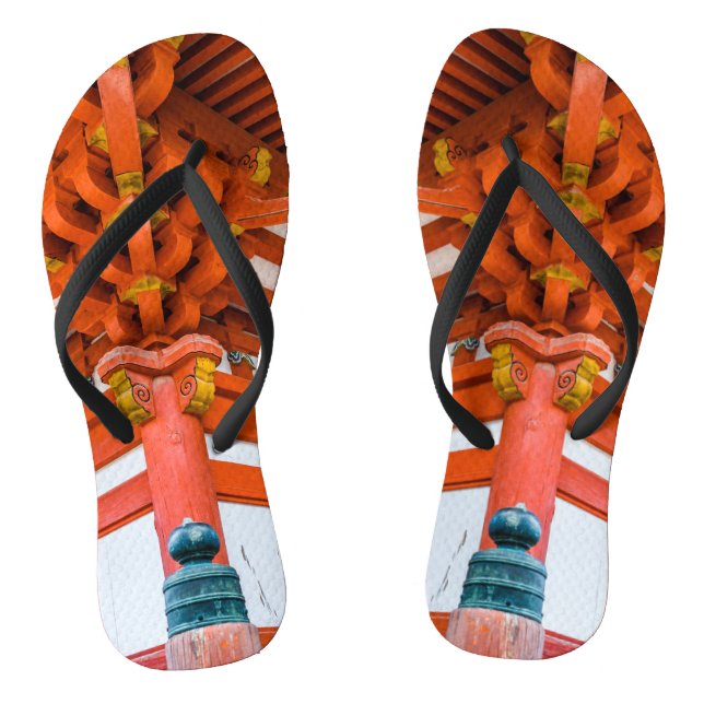 Pagoda bottom up perspective, Miyajima Thongs (Footbed)