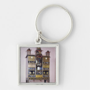 Pagoda cabinet in style of Thomas Chippendale Key Ring