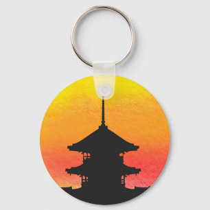 Pagoda Japan Kyoto Key Ring