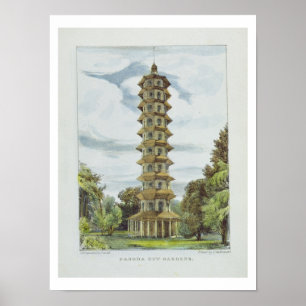 Pagoda, Kew Gardens, plate 9 from 'Kew Gardens: A Poster