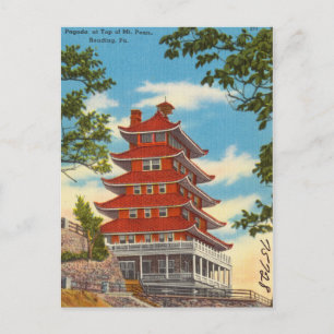 Pagoda on Mt. Penn, Reading, Pennsylvania Postcard