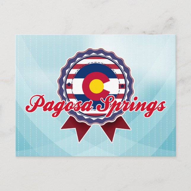Pagosa Springs, CO Postcard (Front)
