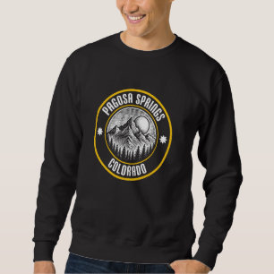 Pagosa Springs Colorado USA Mountain Design Sweatshirt