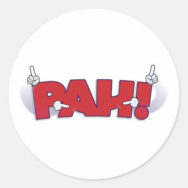 PAH! (American Sign Language) sticker (Front)