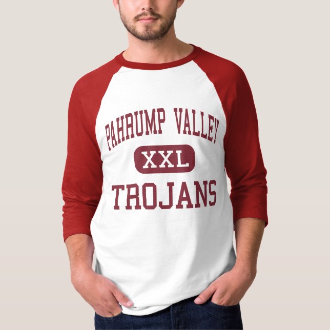 Pahrump Valley - Trojans - High - Pahrump Nevada T-Shirt (Front)