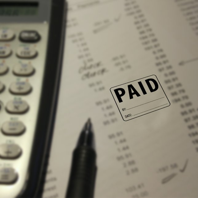 Paid, Accountant, Small Business  Rubber Stamp (Creator Uploaded)