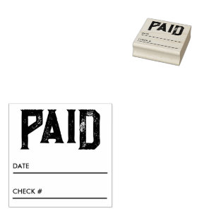 Paid Custom Business Rubber Stamp