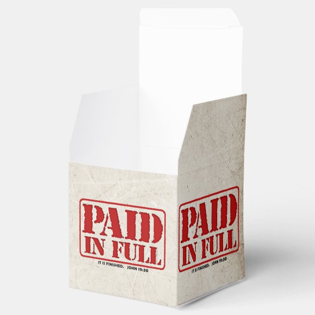 Paid in Full Favour Box (Opened)