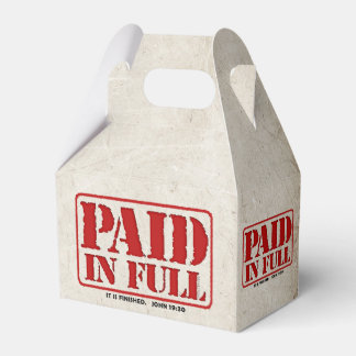 Paid in Full Favour Box