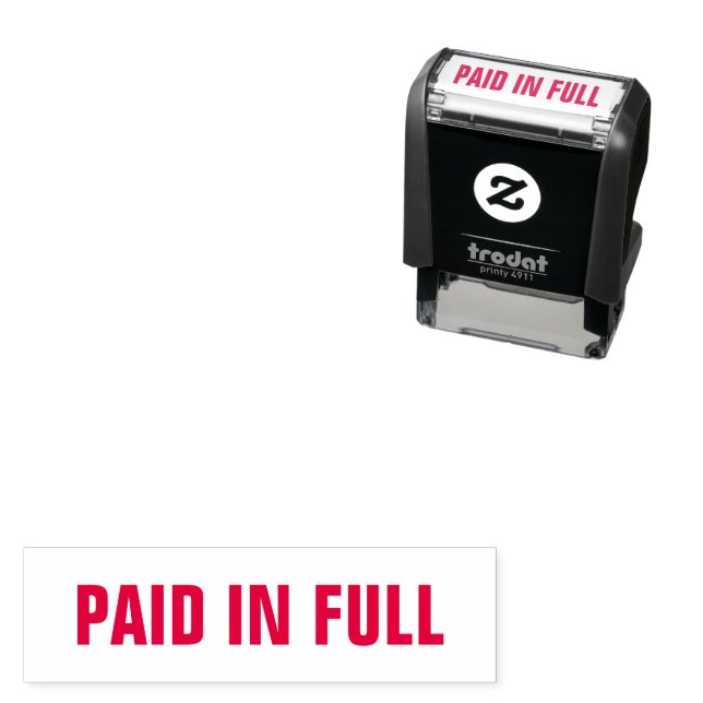 Paid In Full Office Supplies Business Self-inking Stamp (In Situ)