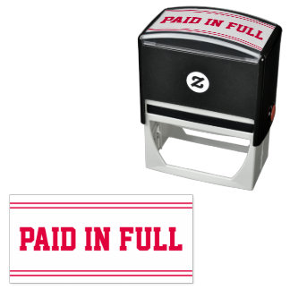 PAID Office Simple Framed Self-inking  Stamp