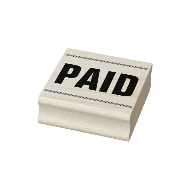 "PAID" Rubber Stamp (Stamp)