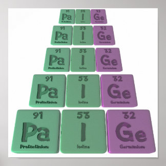 Paige as Protactinium Iodine Germanium Poster