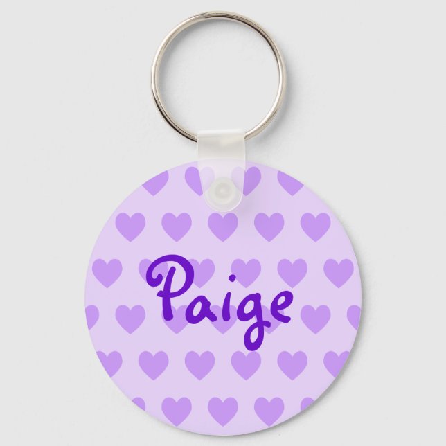 Paige in Purple Key Ring (Front)