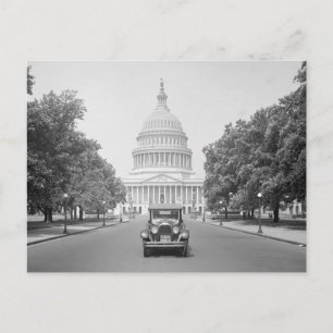 Paige Motorcar at US Capitol, 1923 Postcard