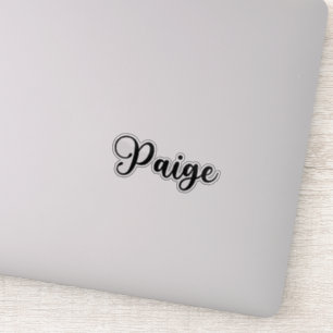 Paige Name - Handwritten Calligraphy