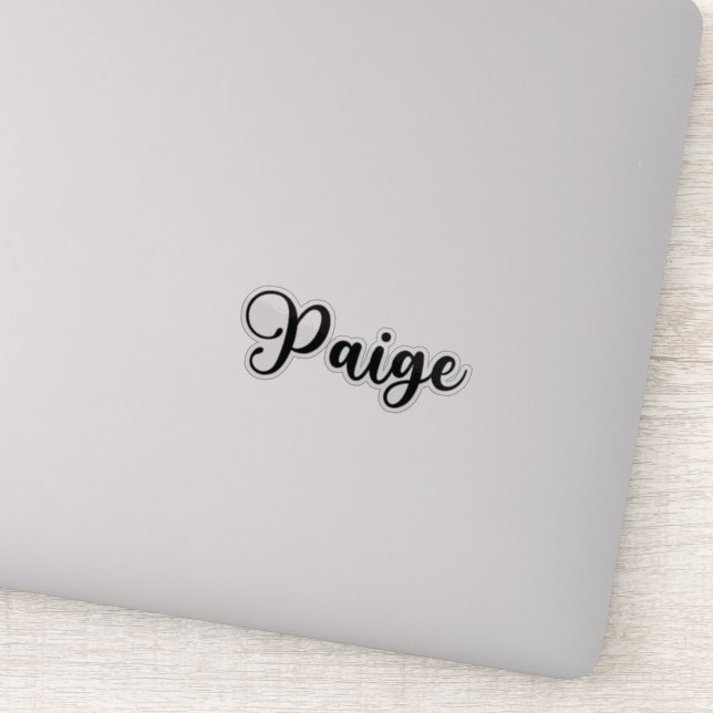 Paige Name - Handwritten Calligraphy (Detail)