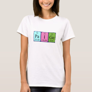 Paige periodic table name shirt