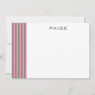 Paige - Personalised Flat Note Card
