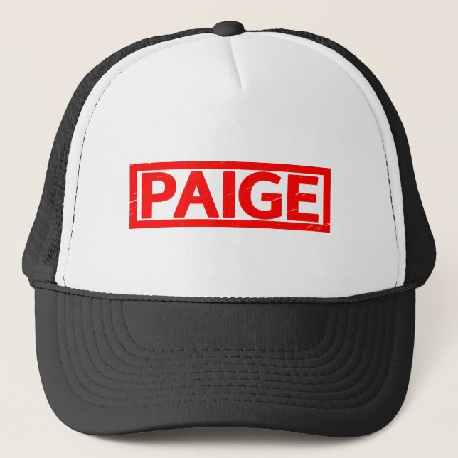 Paige Stamp Trucker Hat (Front)