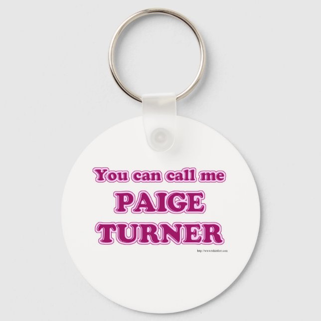 Paige Turner Key Ring (Front)
