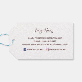 Paige's Pooches Gift Tag
