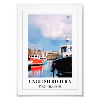 Paignton Harbor, English Riviera, Devon Photo Print