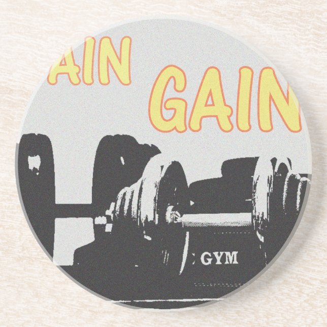 Pain and Gain Coaster (Front)