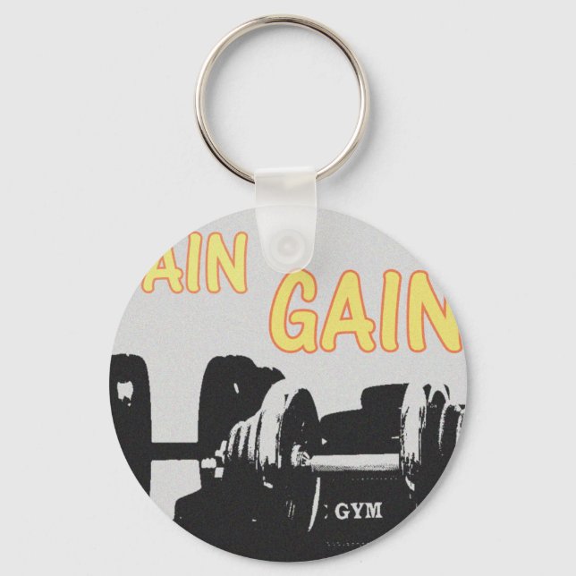 Pain and Gain Key Ring (Front)