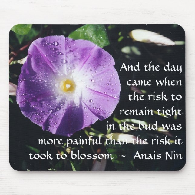 Pain and Risk - Anais Nin - mousepad (Front)