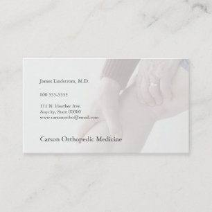 Pain in back of leg business card