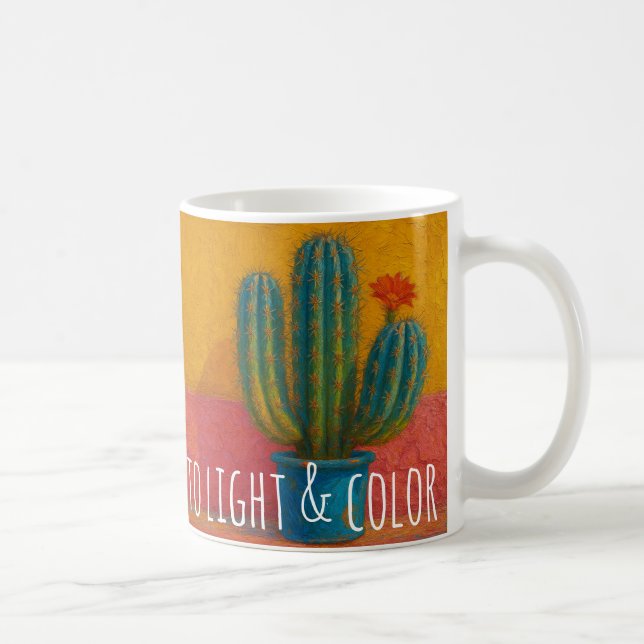 Pain into Light – Inspirational Cactus Mug (Right)