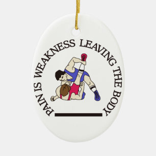 Pain is… ceramic tree decoration