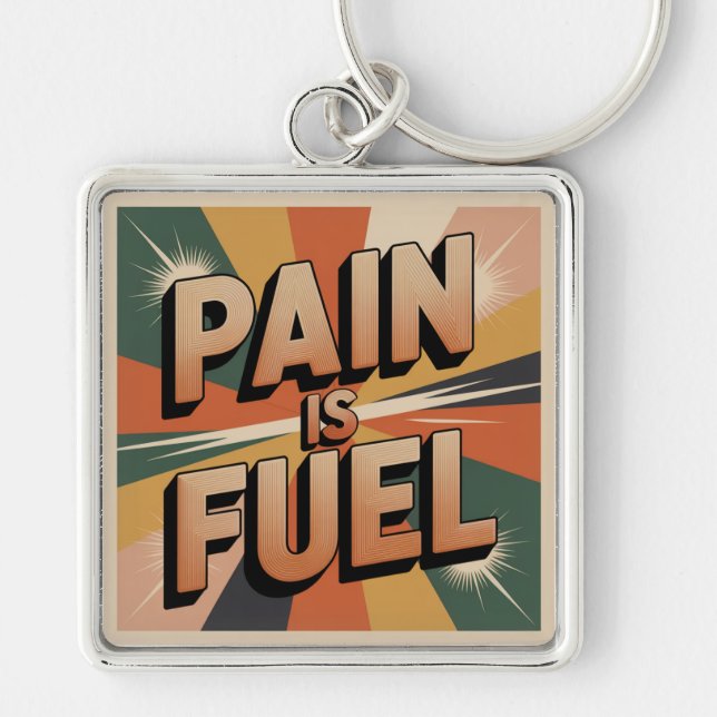 Pain Is Fuel Key Ring (Front)