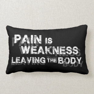 Pain Is Weakness Leaving The Body Lumbar Cushion