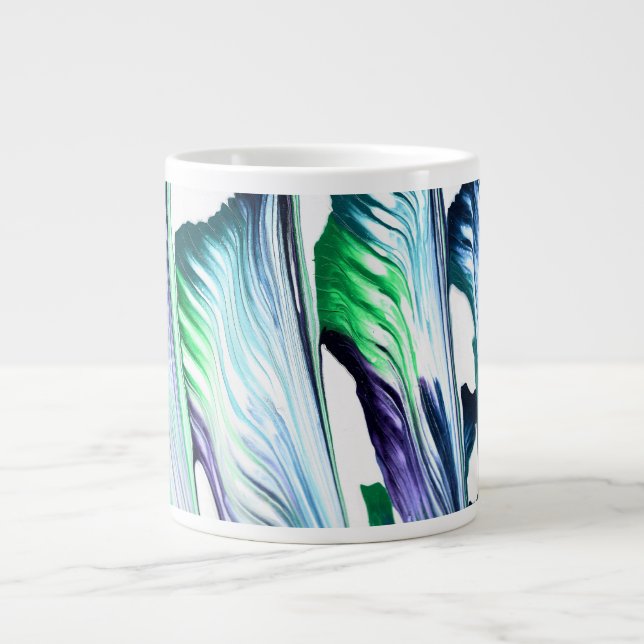 Pain Remover 1 Purple Green Abstract Drink Mug (Front)