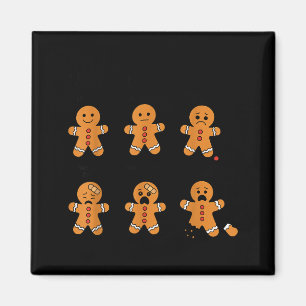 Pain Scale Funny Gingerbread Man Christmas Nurse H Magnet