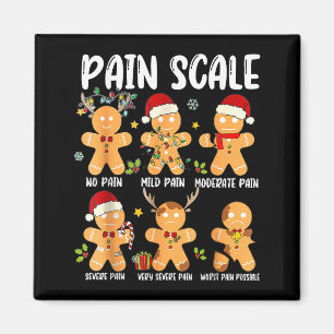 Pain Scale Gingerbread Trauma Nurse Christmas Nurs Magnet