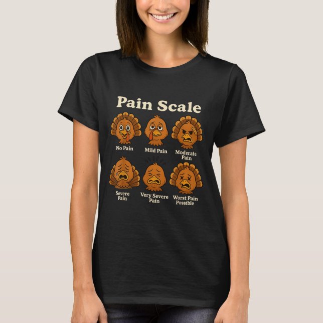 Pain Scale Pumpkin Pain Essment Trauma Nurse Hallo T-Shirt (Front)