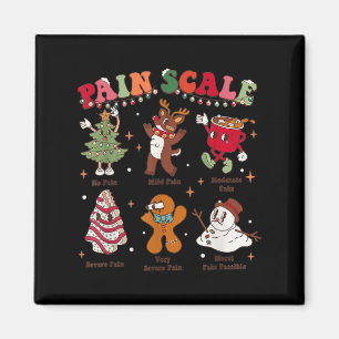 Pain Scale Retro Christmas Nurse Triage And Pain E Magnet