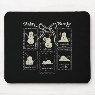 Pain Scale Snowman Christmas Trauma Nurse Triage H Mouse Pad