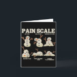 Pain Scale Snowman Nurse Christmas Xmas Snow Pajam Card<br><div class="desc">Pain Scale Snowman Nurse Christmas Xmas Snow Pajamas Holiday</div>