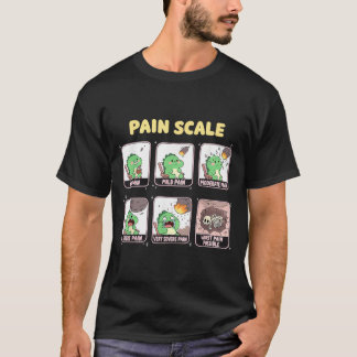 Pain Scale Trauma Nurse Dinosaur Funny Nursing T-Shirt