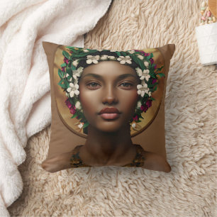 Pain to Power   African-American Queen Cushion