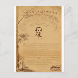 [Paine copy of the Emancipation Proclamation. Copy Postcard