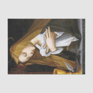 Pained Madonna by Plautilla Nelli Tissue Paper