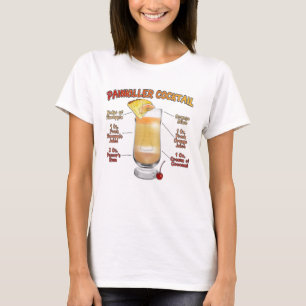 PAINKILLER Cocktail Recipe Art T-Shirt